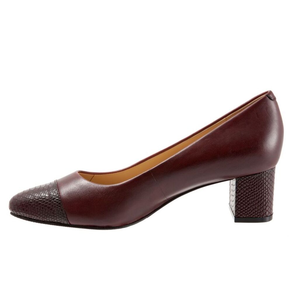 Trotters Womens Kiki Burgundy Shoes (NWT) - Picture 4 of 7